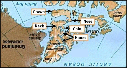 Queen Elizabeth Islands (upside down)
