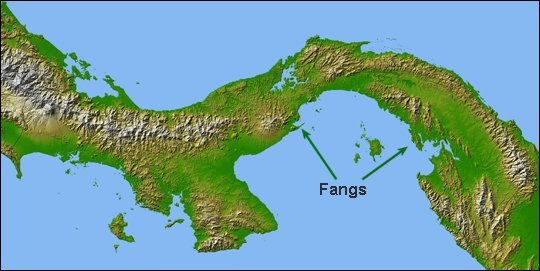 Satellite image of Panama