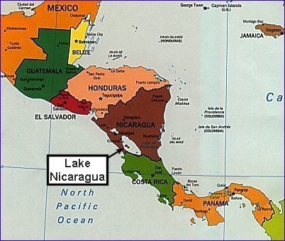 Map of Central America