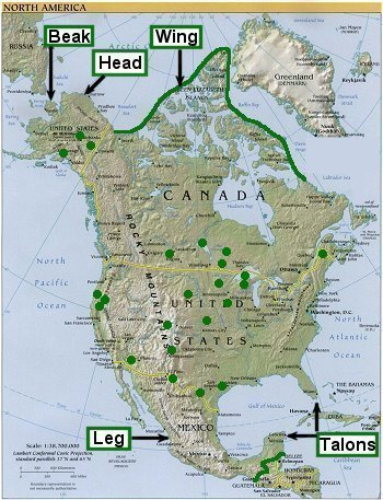 Map of North America